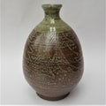 Alex McErlain, British studio pottery salt glazed stoneware bottle vase, c1995
