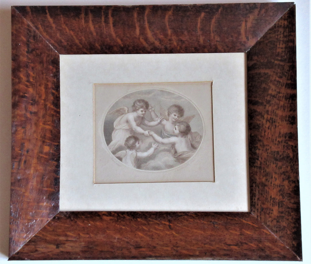 Francesco Bartolozzi original 1791 colour print after John Howes, period frame