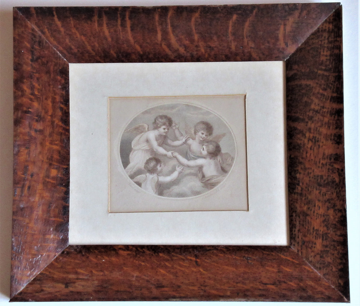 Francesco Bartolozzi original 1791 colour print after John Howes, period frame