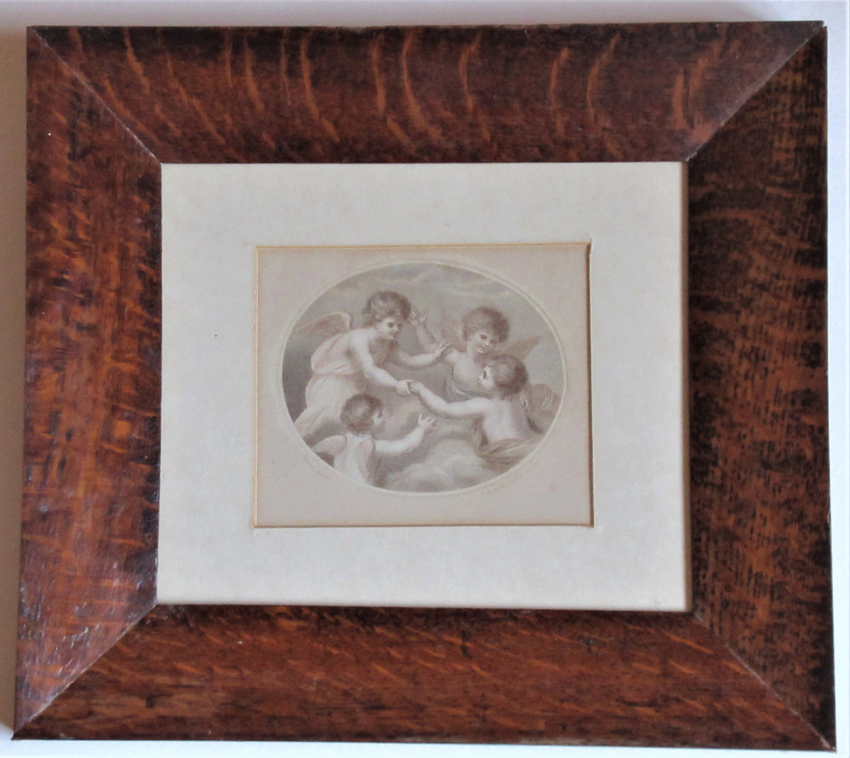 Francesco Bartolozzi original 1791 colour print after John Howes, period frame