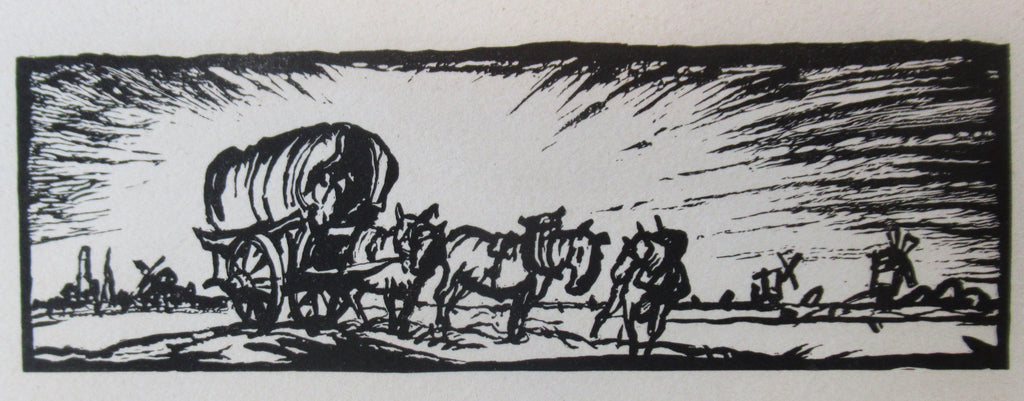 Frank Brangwyn, woodcut print from Les Campagnes Hallucinées, 1927, one of 25
