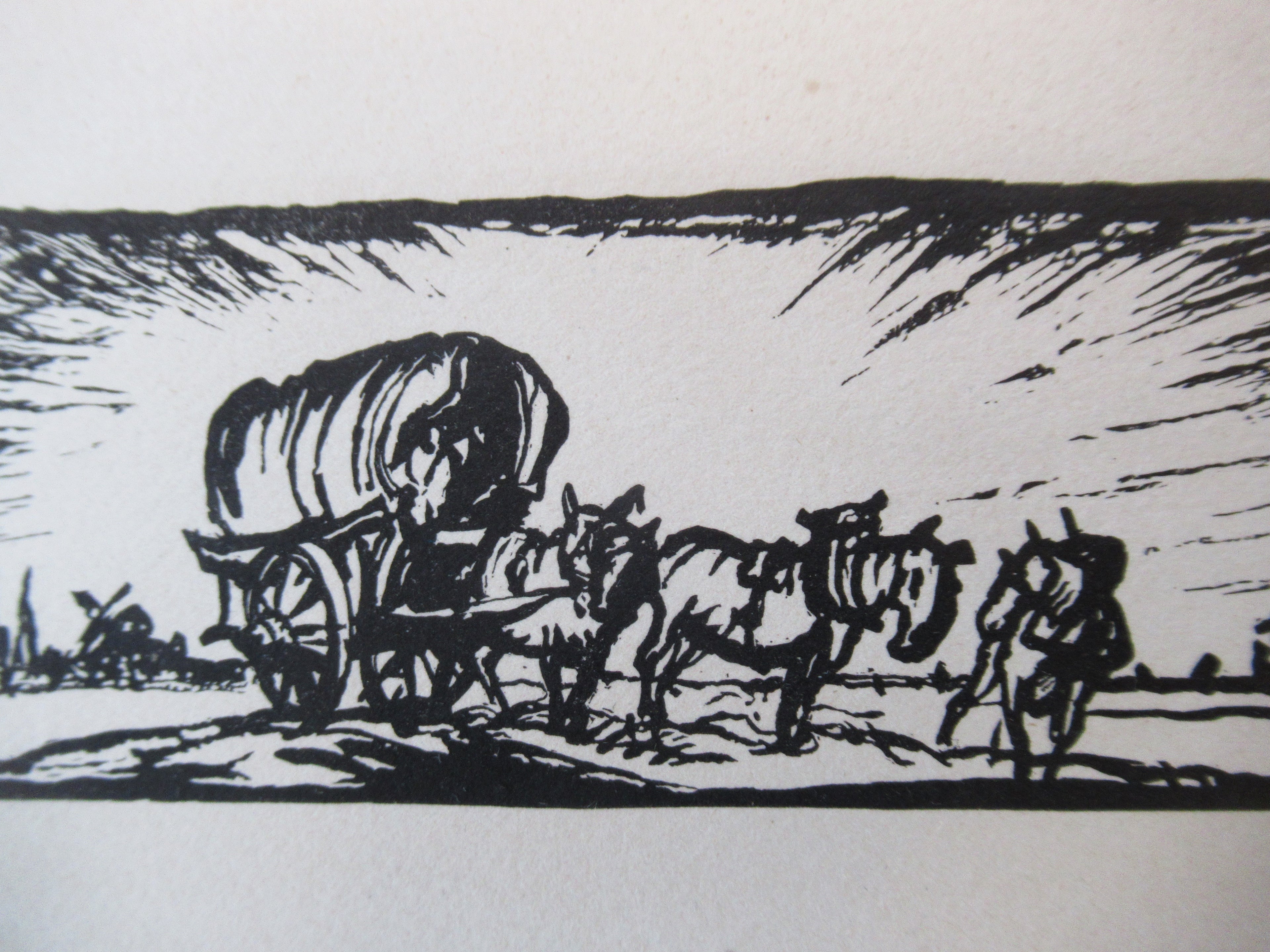 Frank Brangwyn, woodcut print from Les Campagnes Hallucinées, 1927, one of 25