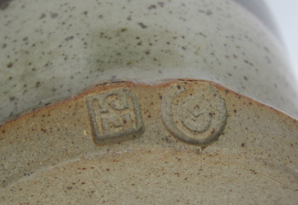 Chris Lewis, British studio pottery stoneware jar and cover, c1985