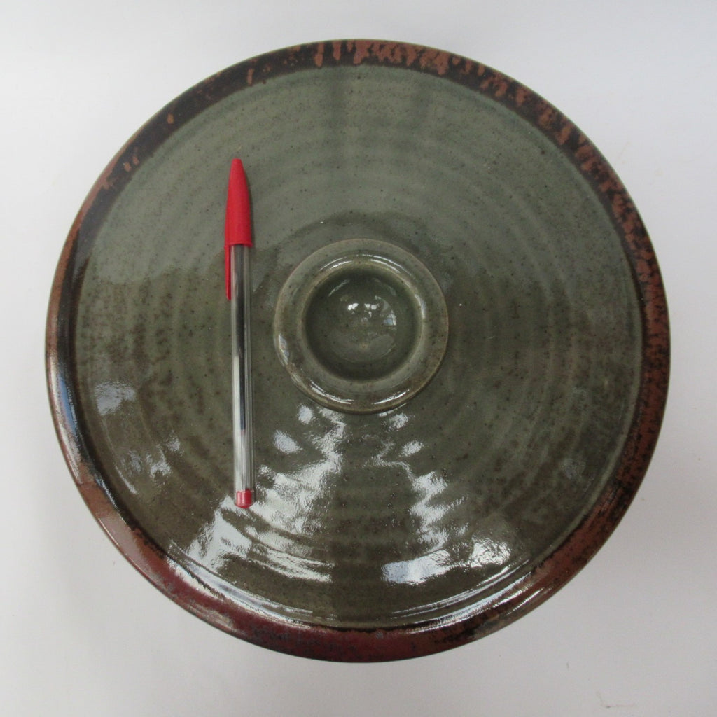 Made in Cley handmade studio pottery large stoneware soup tureen and stand c2000