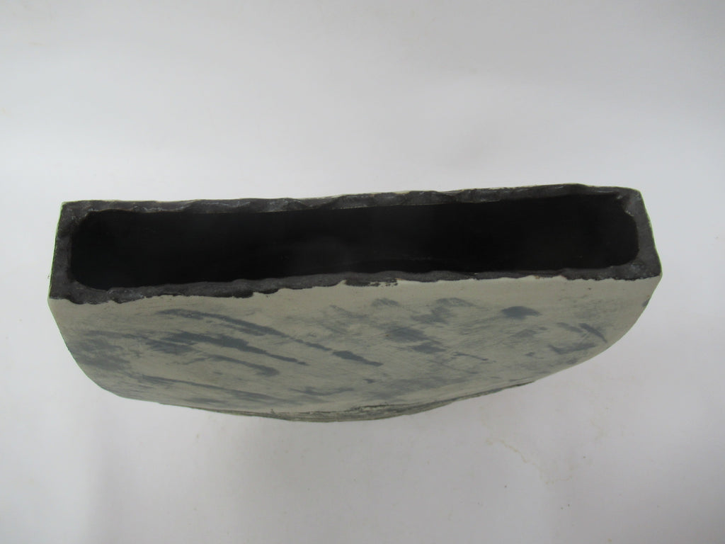 Peter Clough, large studio pottery handbuilt porcelain  vessel, High Moor, c2000