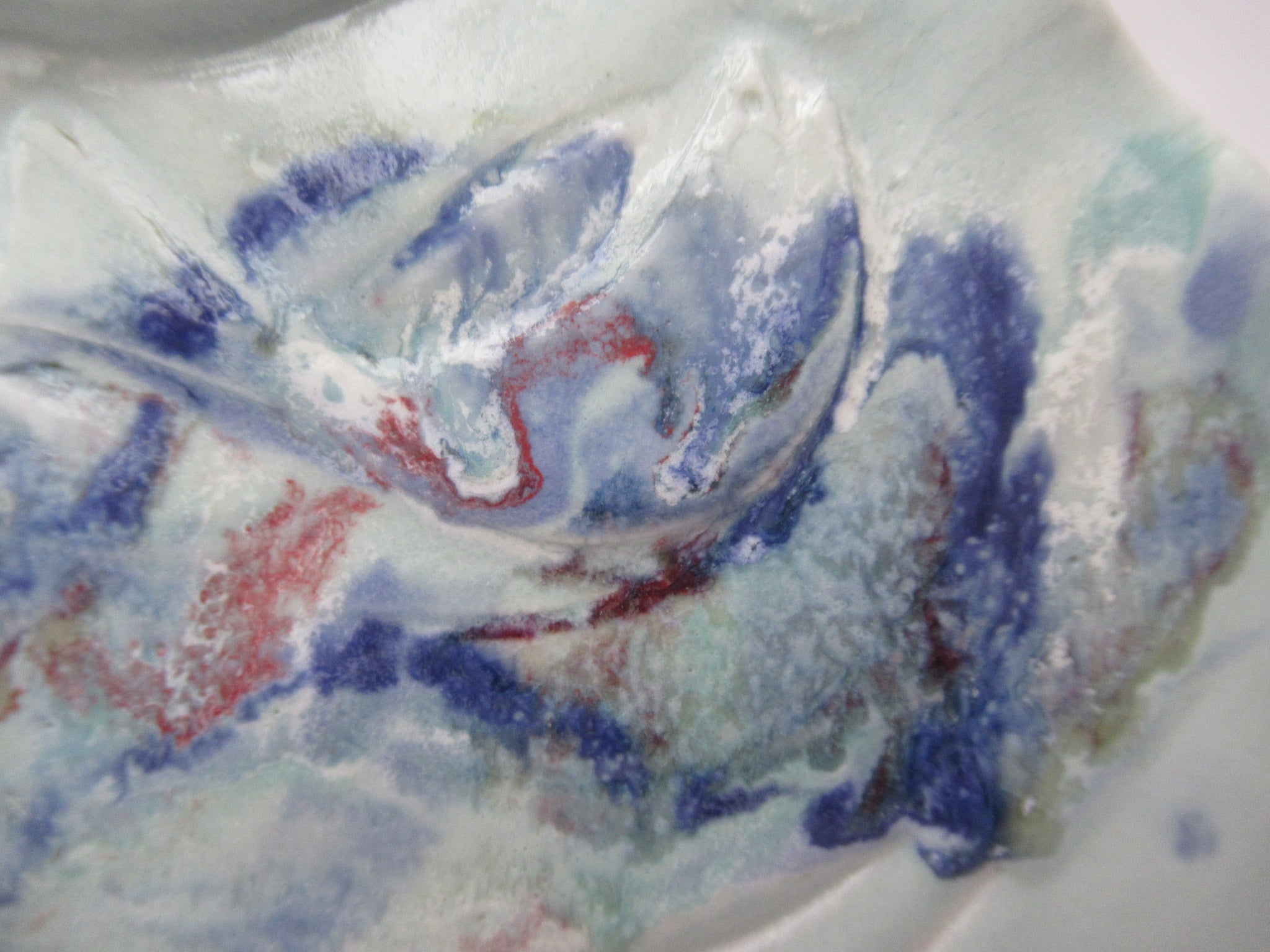 Roger Cockram, studio pottery porcelain globular bottle vase, c2010