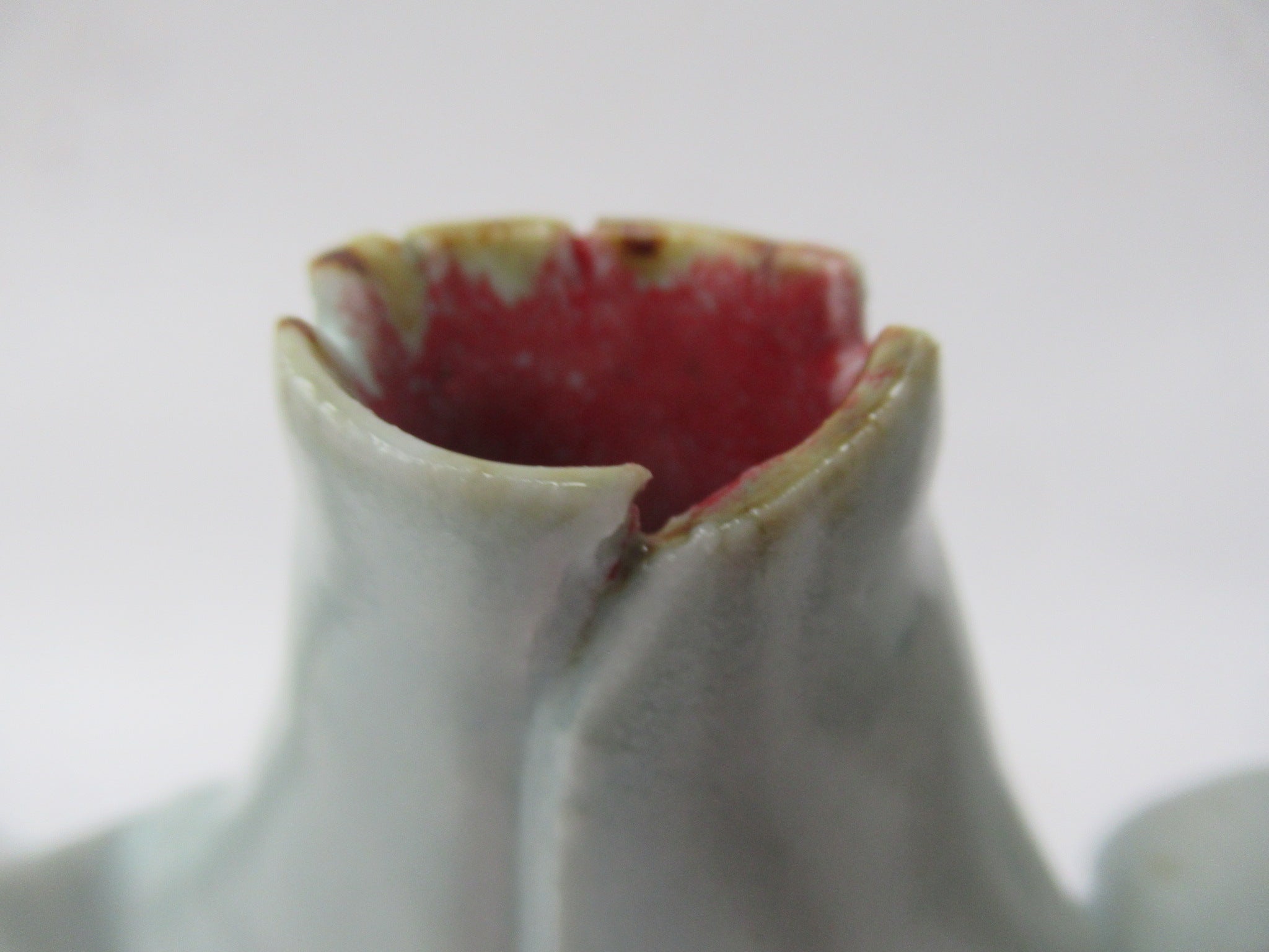 Roger Cockram, studio pottery porcelain globular bottle vase, c2010