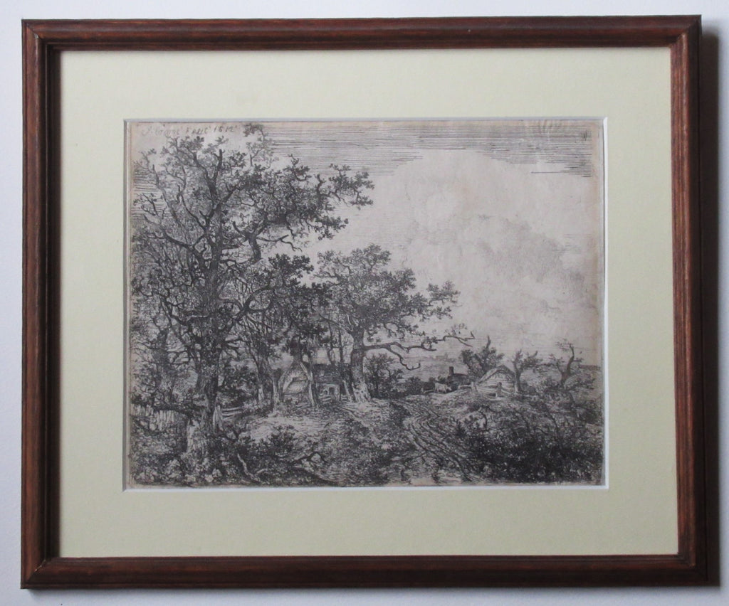 John Crome original antique first issue 1812 etching, rare and framed