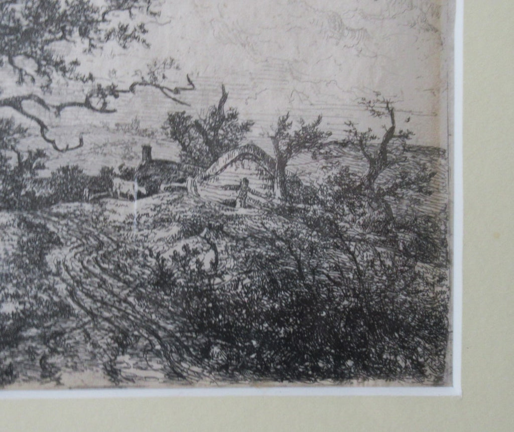 John Crome original antique first issue 1812 etching, rare and framed