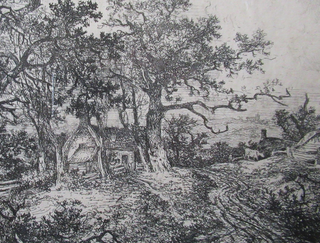 John Crome original antique first issue 1812 etching, rare and framed
