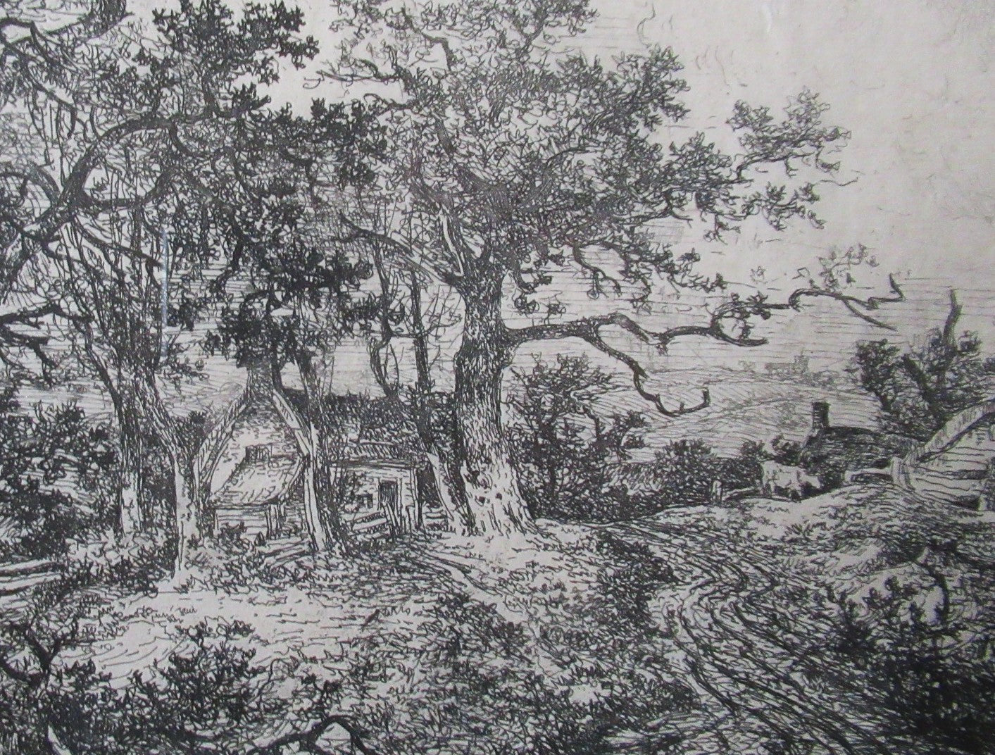 John Crome original antique first issue 1812 etching, rare and framed