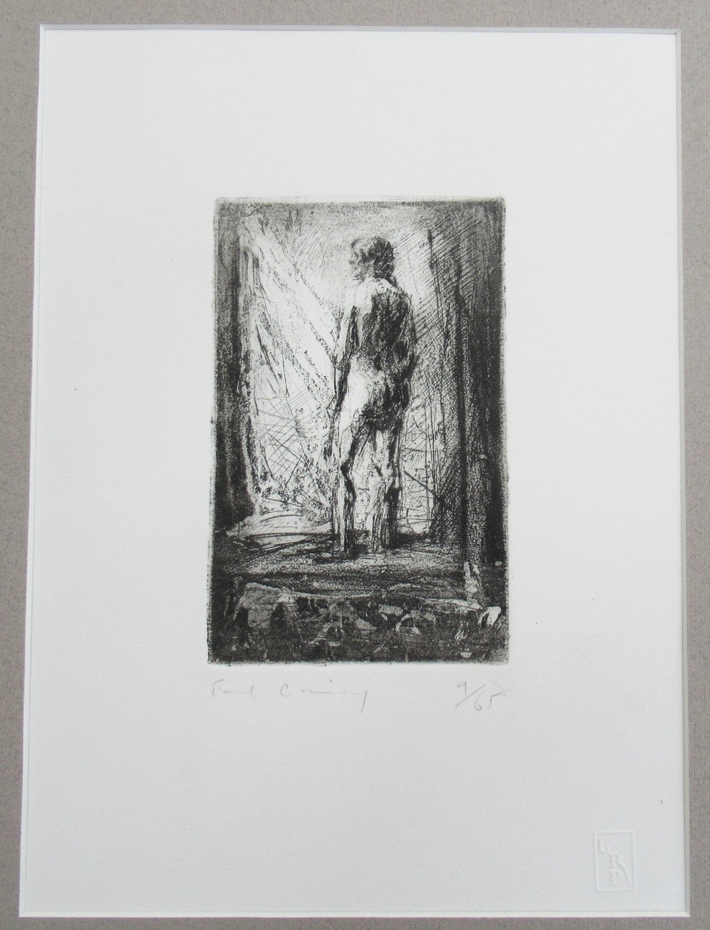 Fred Cuming RA, Standing Figure, 1978 print, drypoint and aquatint