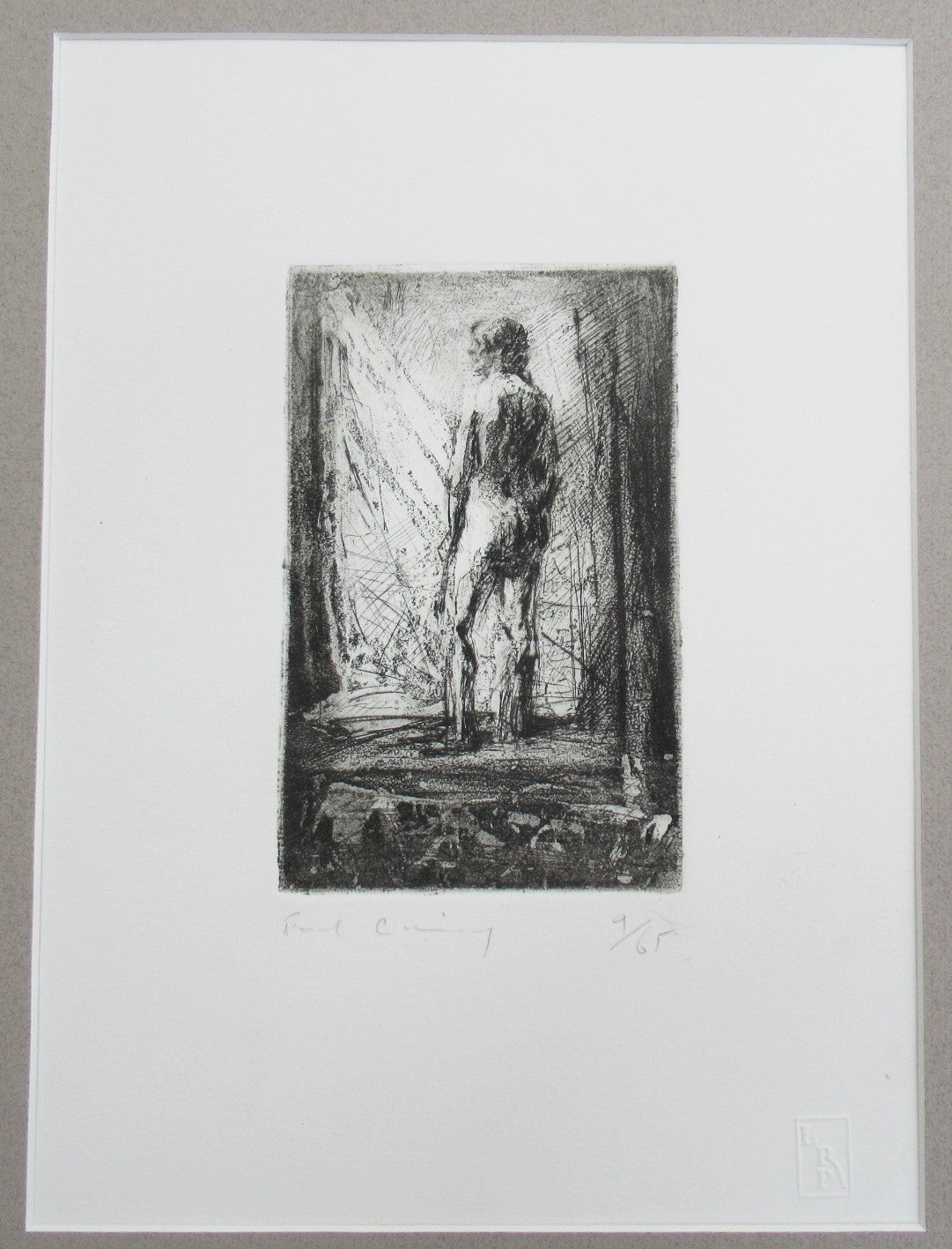 Fred Cuming RA, Standing Figure, 1978 print, drypoint and aquatint