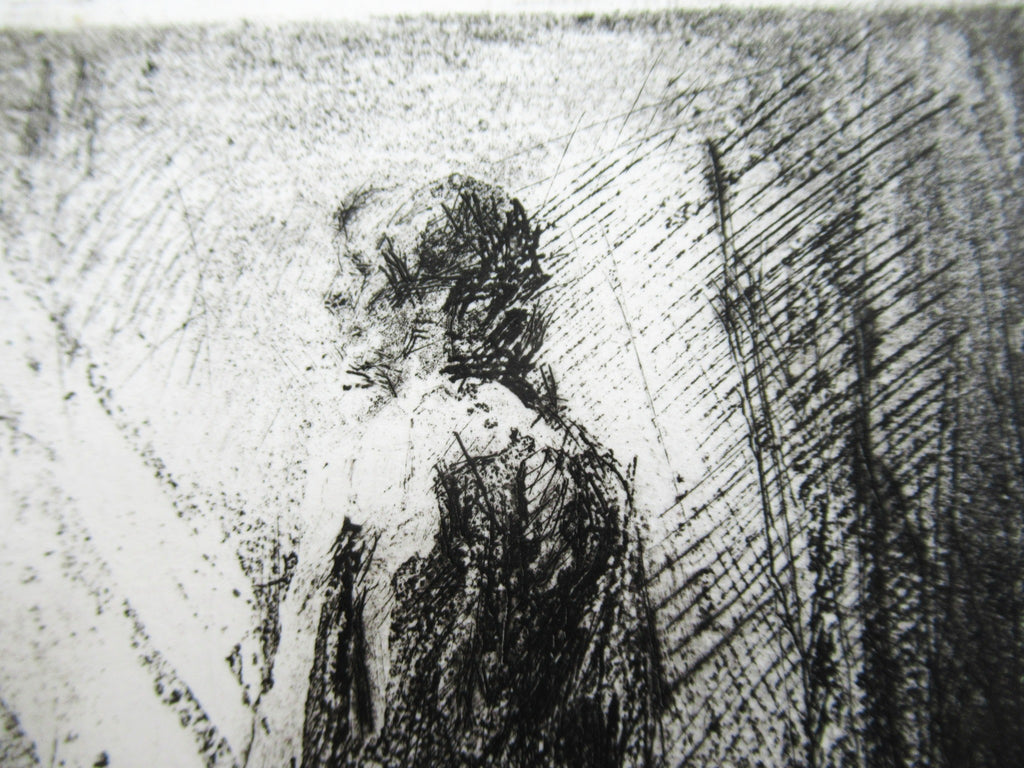 Fred Cuming RA, Standing Figure, 1978 print, drypoint and aquatint