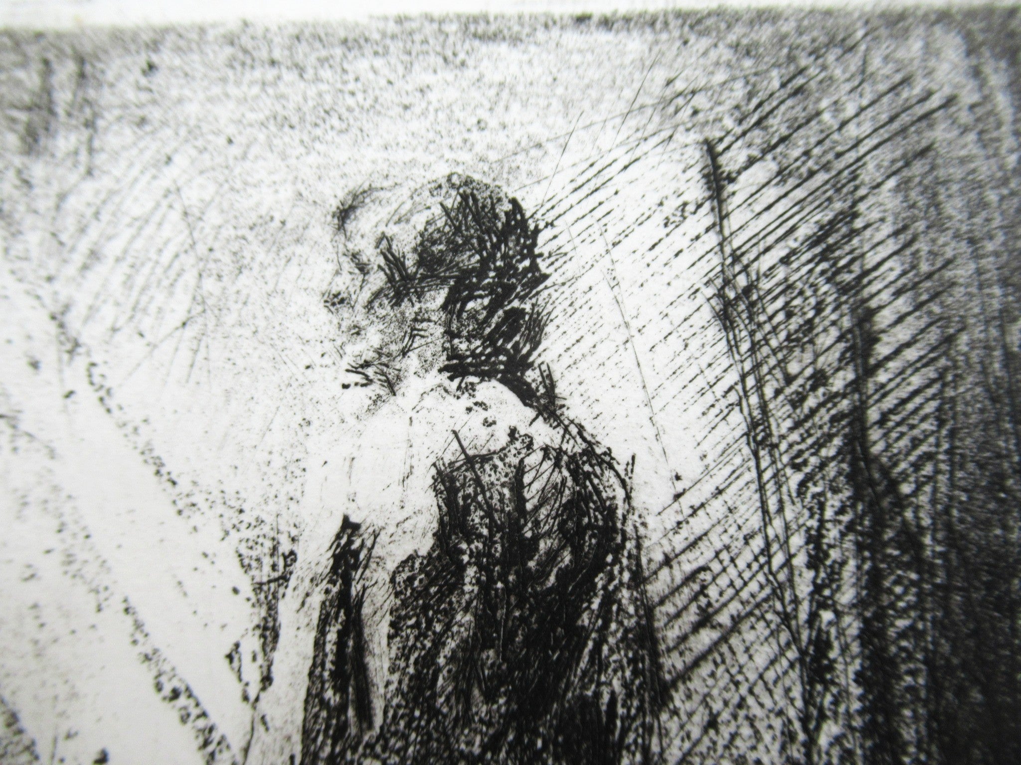 Fred Cuming RA, Standing Figure, 1978 print, drypoint and aquatint