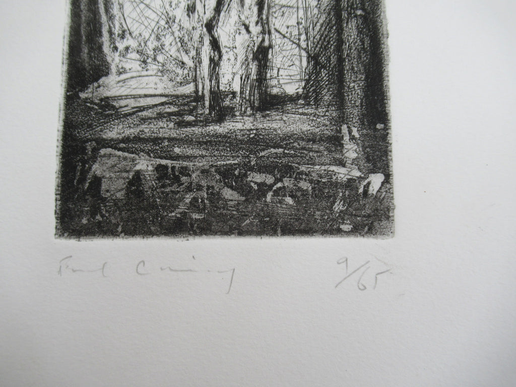 Fred Cuming RA, Standing Figure, 1978 print, drypoint and aquatint