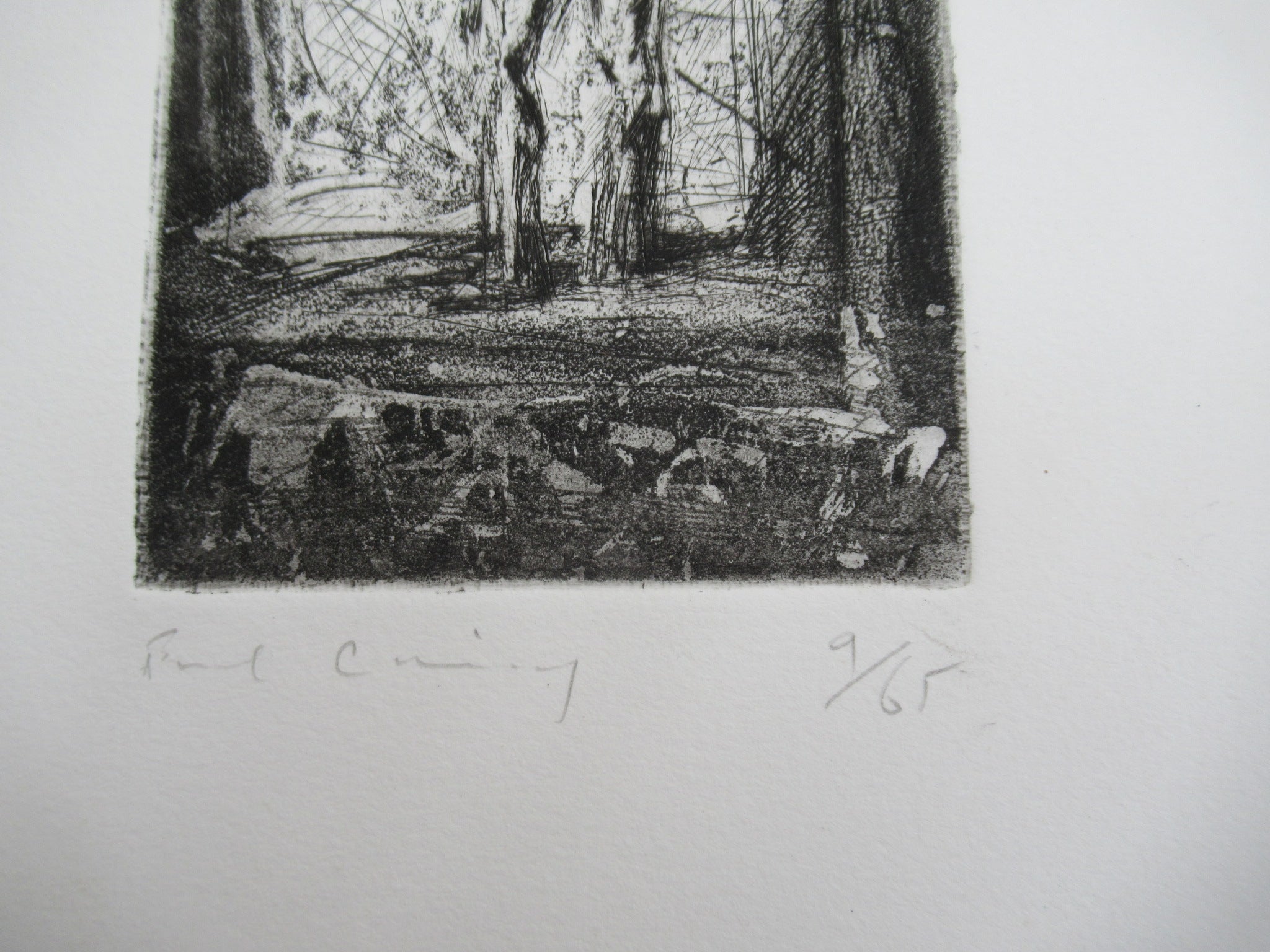 Fred Cuming RA, Standing Figure, 1978 print, drypoint and aquatint
