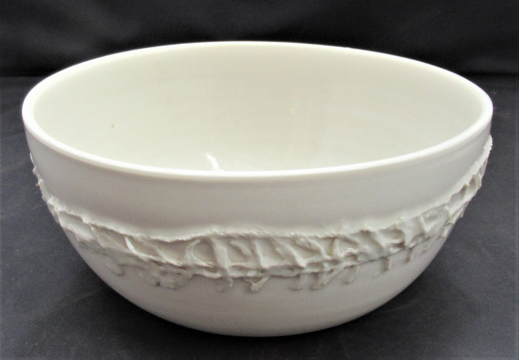 Porcelain studio pottery bowl by Daniel Smith, c2010