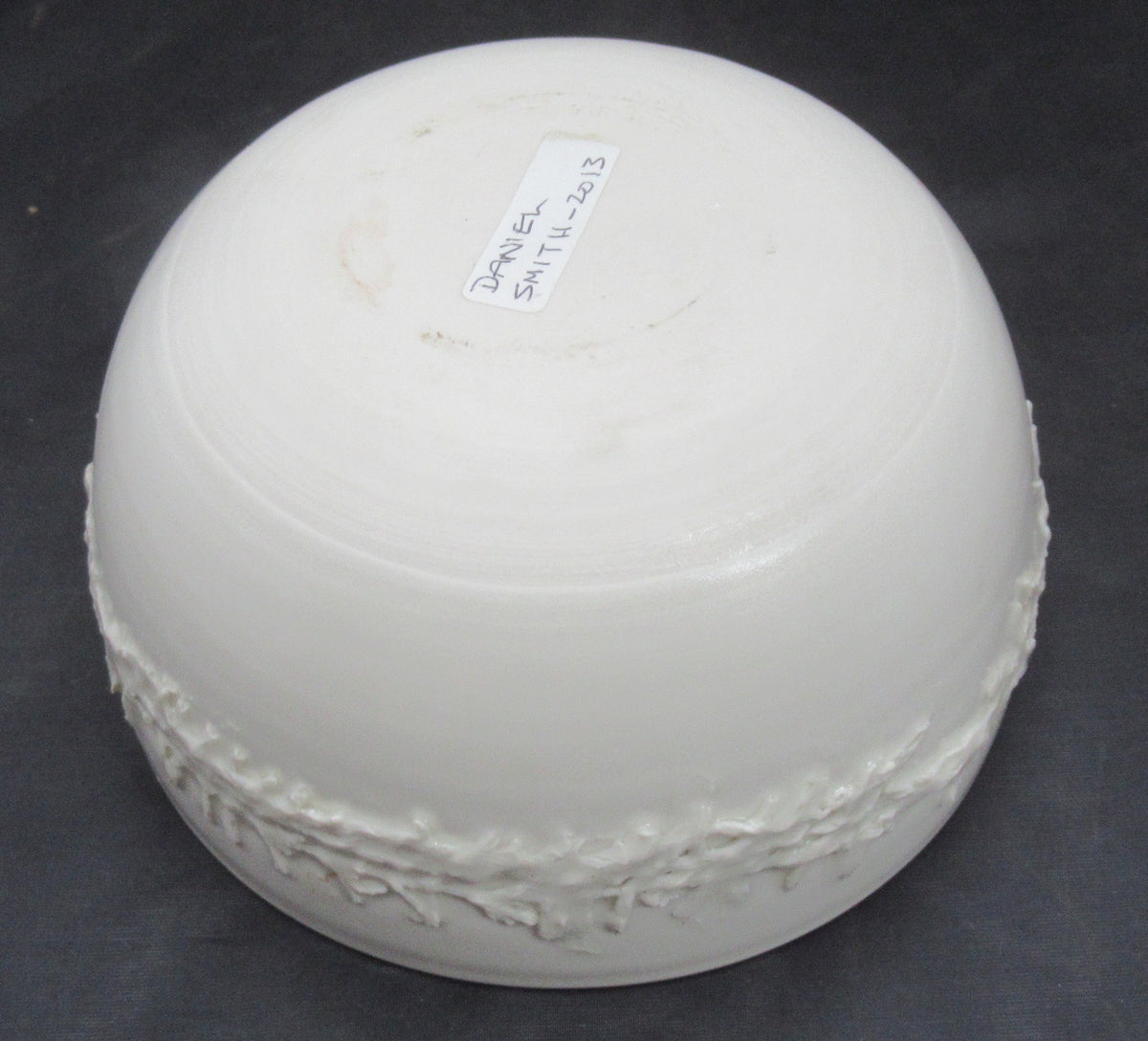 Porcelain studio pottery bowl by Daniel Smith, c2010