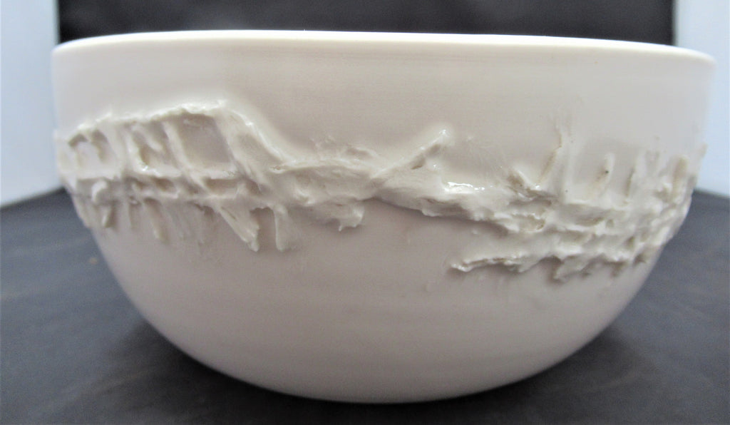 Porcelain studio pottery bowl by Daniel Smith, c2010