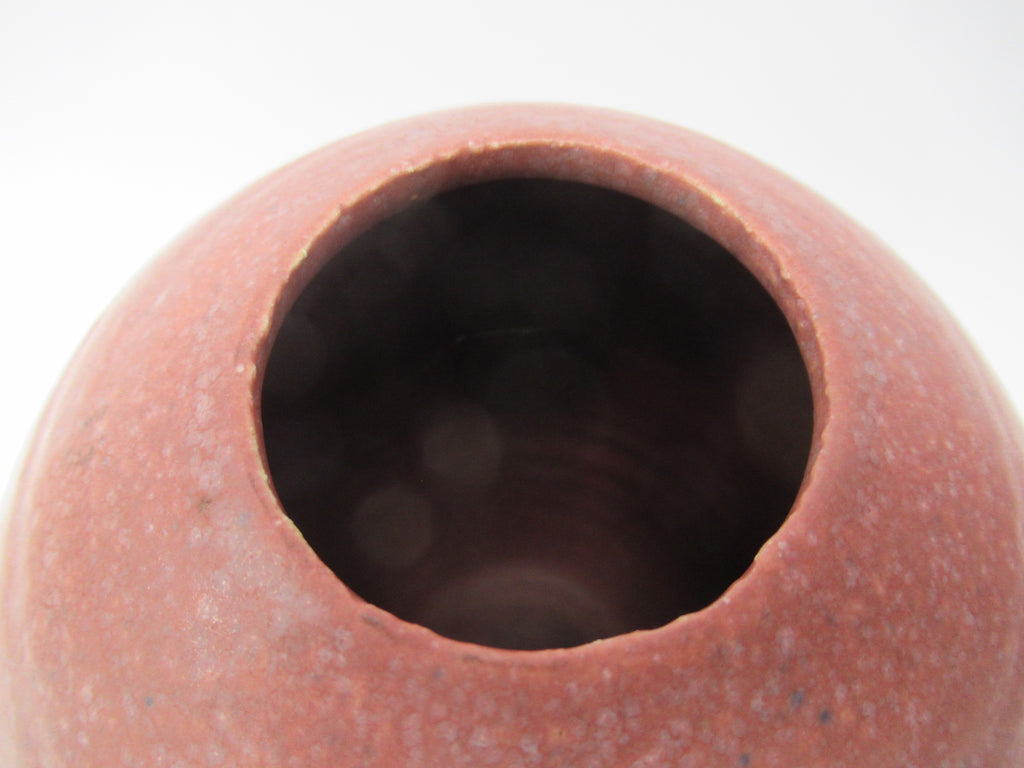 Louise Darby, British studio pottery stoneware vase, dolphin design, c2010
