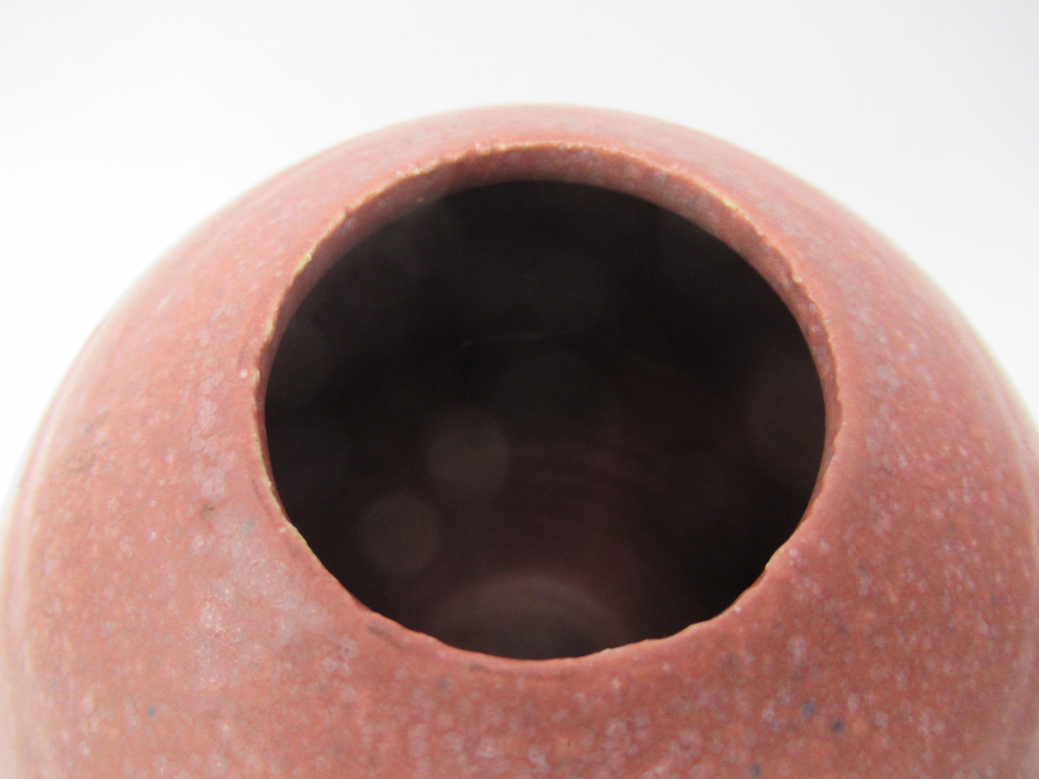 Louise Darby, British studio pottery stoneware vase, dolphin design, c2010
