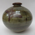 David Leach, Lowerdown pottery, large studio pottery jar, foxglove decoration, c1985