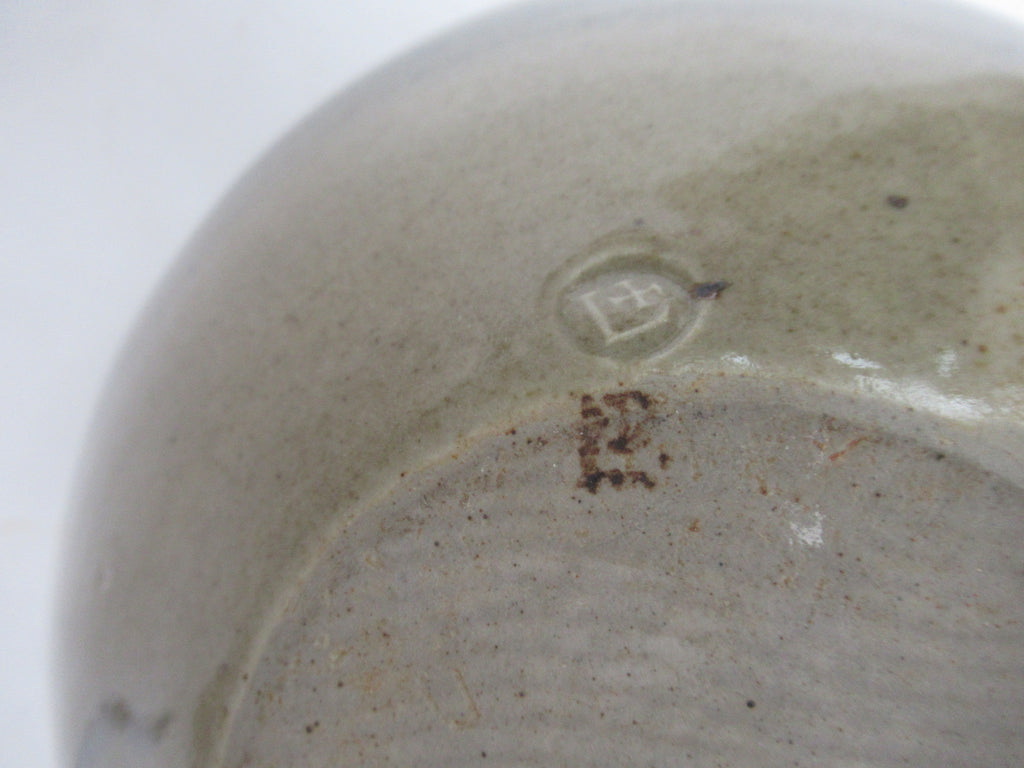 David Leach, Lowerdown pottery, large studio pottery jar, foxglove decoration, c1985