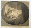 Antique first issue 1787 print William Ward/George Morland, The Delightful Story