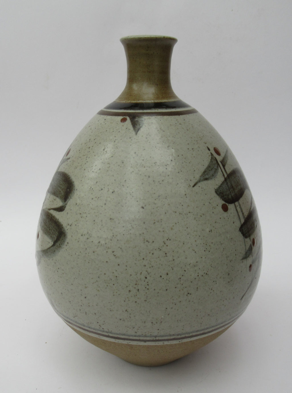 Derek Clarkson large studio pottery stoneware bottle vase c1980