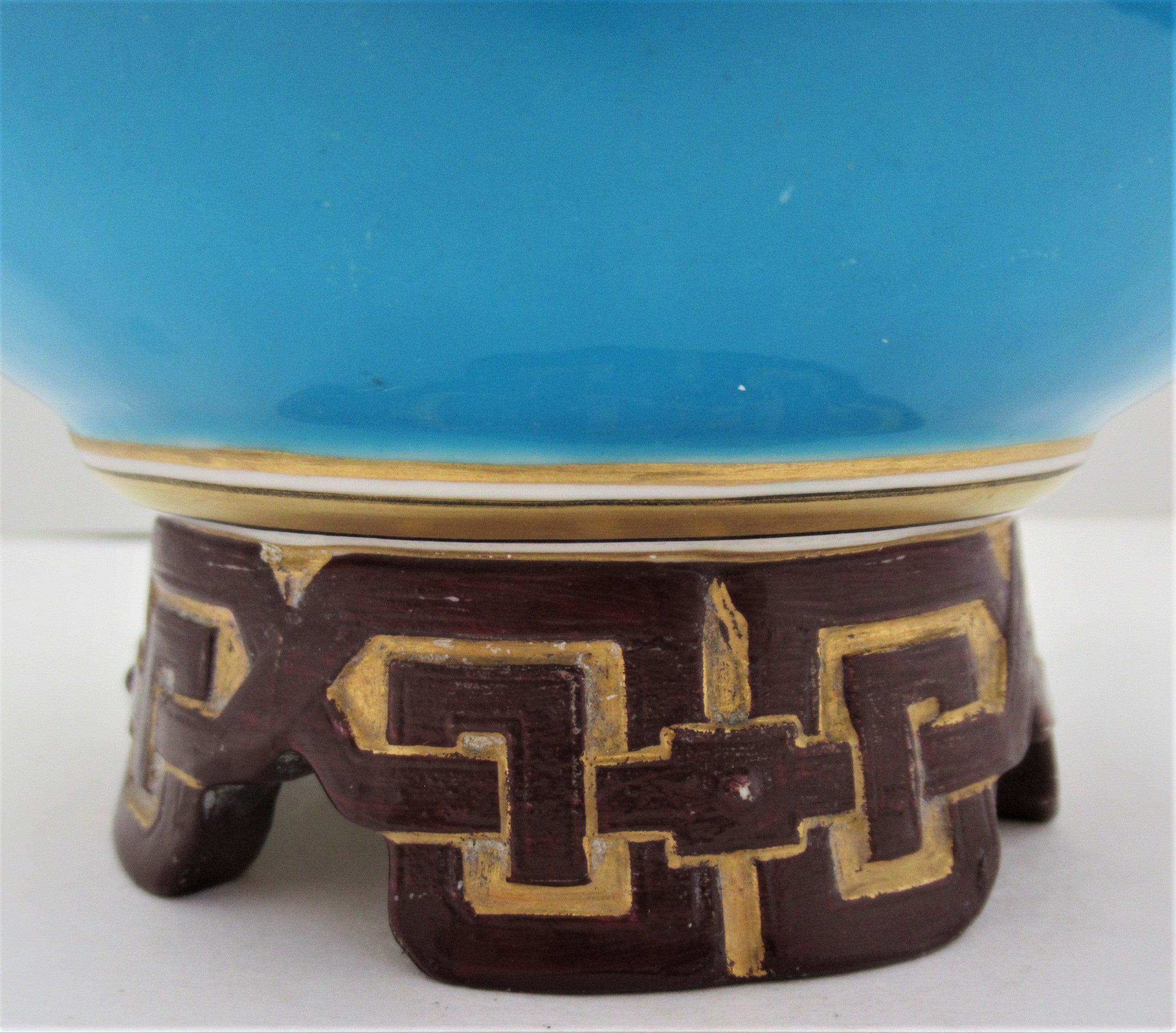 Dr Christopher Dresser, Mintons/Minton, porcelain vase, cloisonné style, 1869