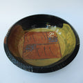 Françoise Dufayard, French studio pottery slipware dish, 2012