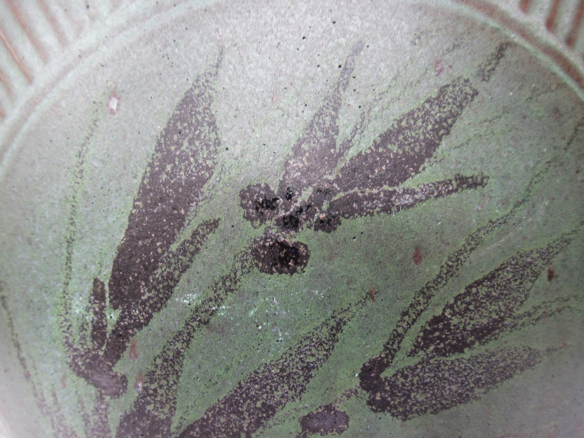 Simon Eeles, Shepherd's Well Pottery, large flattened stoneware vase, c1990