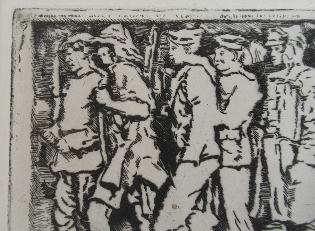 R S Forrest print, Scottish National War Memorial, after Meredith Williams c1927