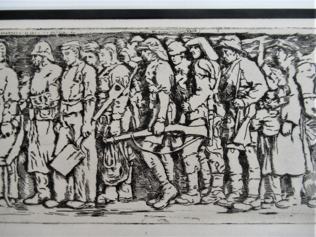 R S Forrest print, Scottish National War Memorial, after Meredith Williams c1927