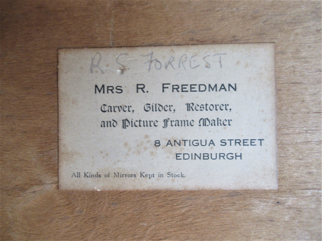 R S Forrest print, Scottish National War Memorial, after Meredith Williams c1927