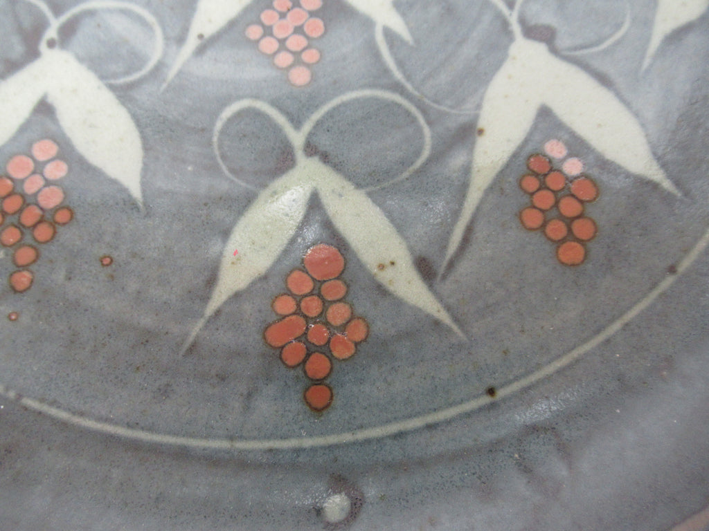 David Frith, Brookhouse Pottery, large stoneware charger or shallow dish, c1990