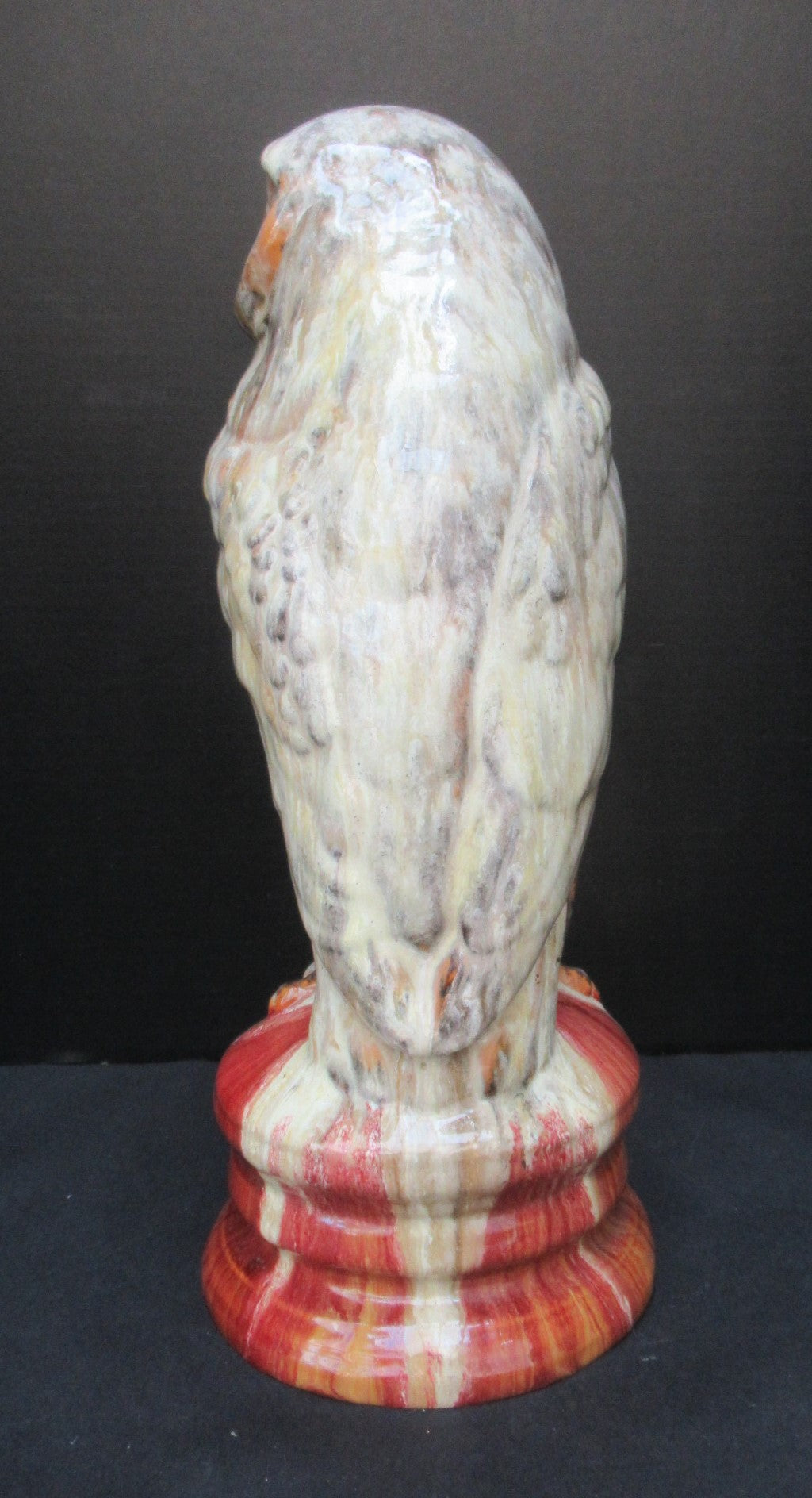 Emile Gallé, high fired ceramic sculpture an Owl, c1889