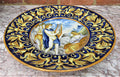 Large antique Italian Majolica Istoriato Dish, Naples c1880, classical scene