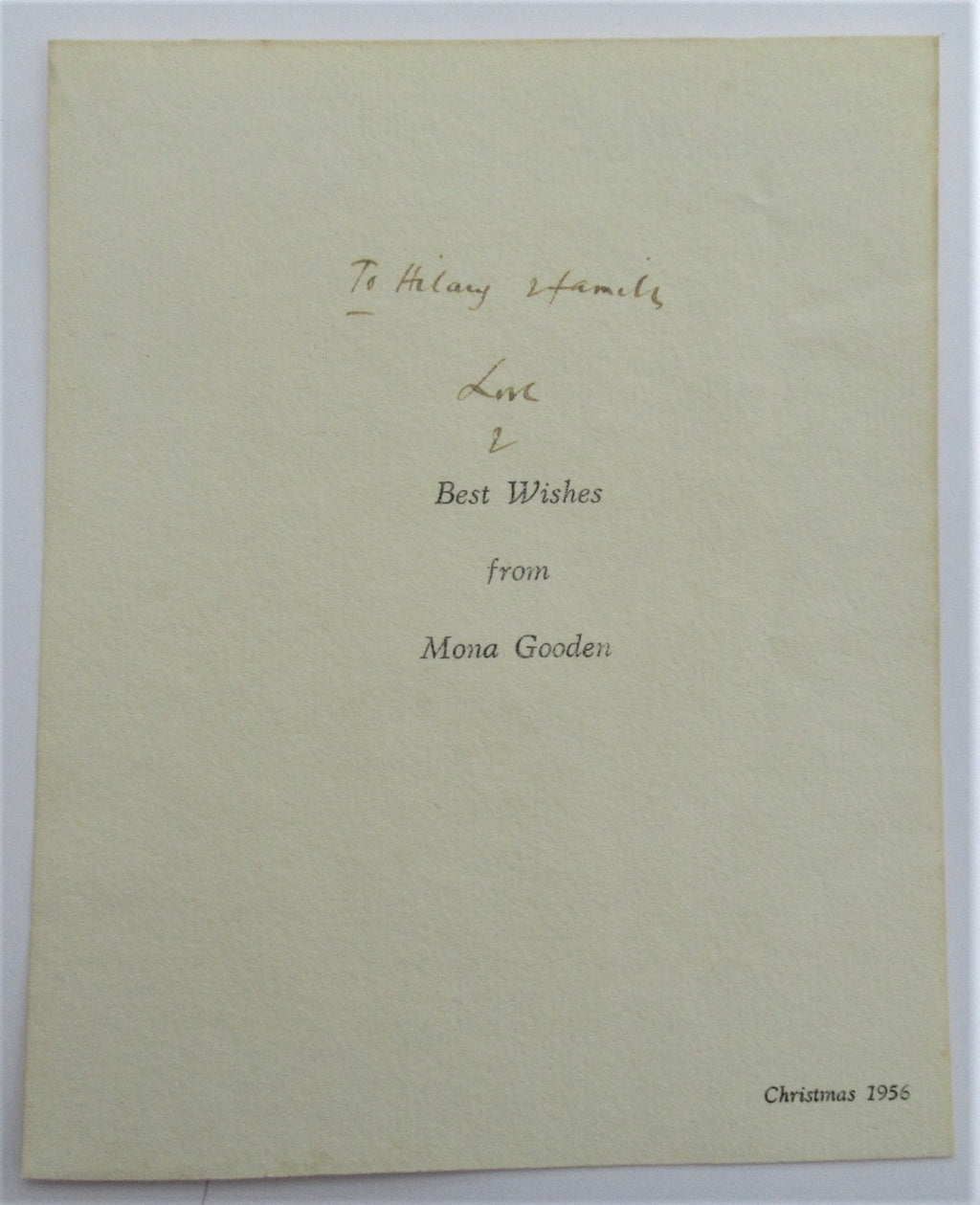 Stephen Gooden, original line engraving print, bookplate for Mona Gooden, 1926