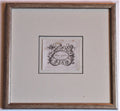 Stephen Gooden, original line engraving print, bookplate for Mona Gooden, 1926