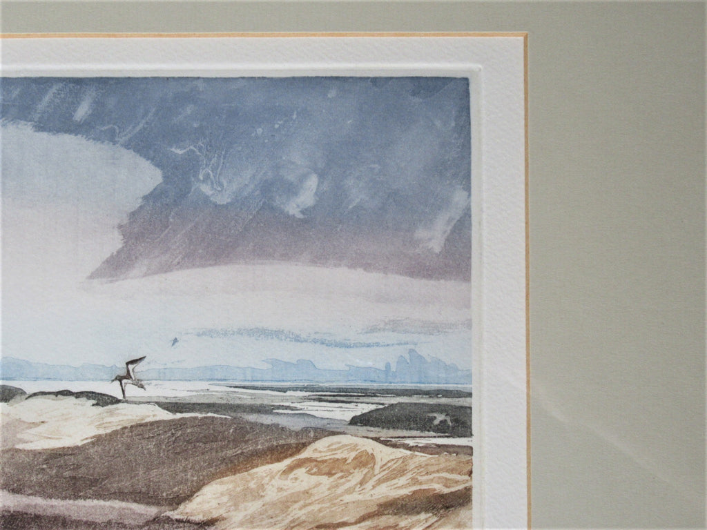 Robert Greenhalf SWLA signed limited edition print, etching, Short-eared Owl