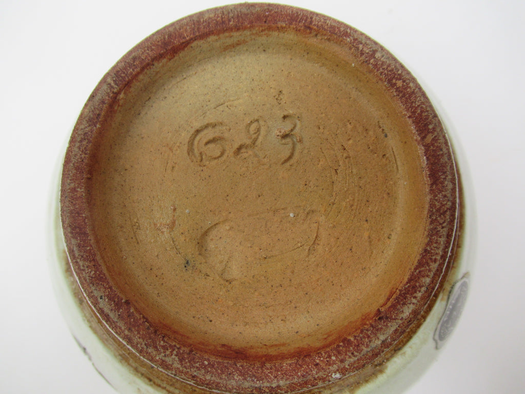 Roger Guerin (Belgium), Art Deco stoneware vase with Lion design, c1930