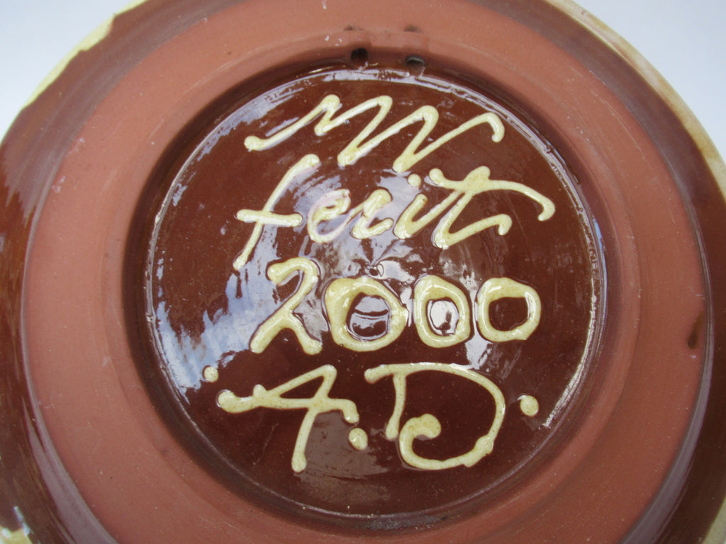 Mary Wondrausch OBE, 1923-2016, Slipware Earthenware Plate, Cancer-The Crab-Zodiac