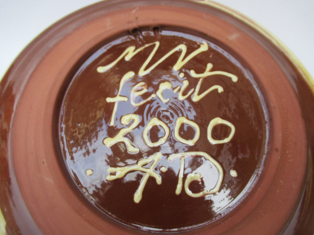 Mary Wondrausch OBE , 1923-2016  Slipware Earthenware Plate, Taurus-The Bull-Zodiac