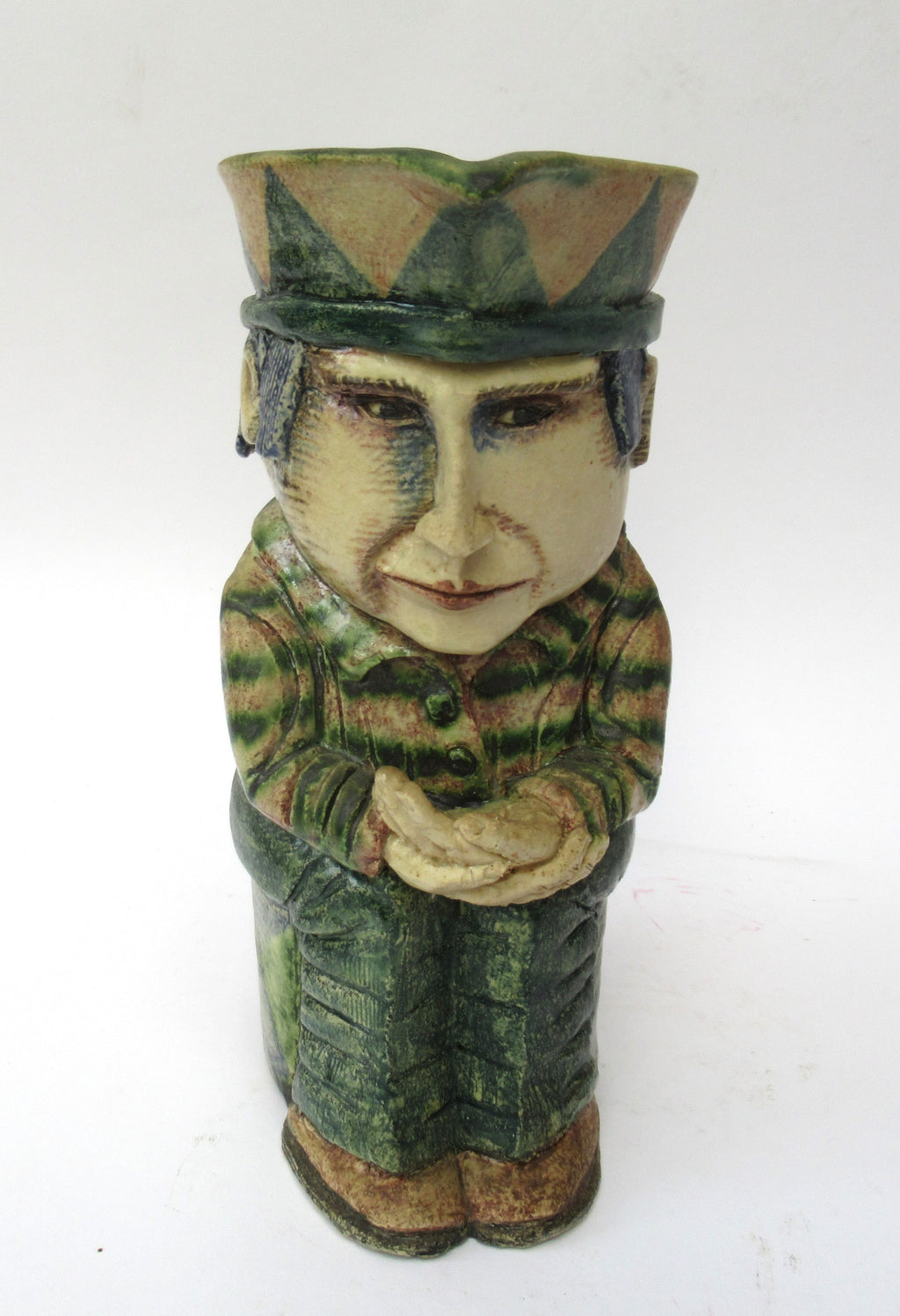 Amanda Popham, Studio Pottery, Character Jug, 2001