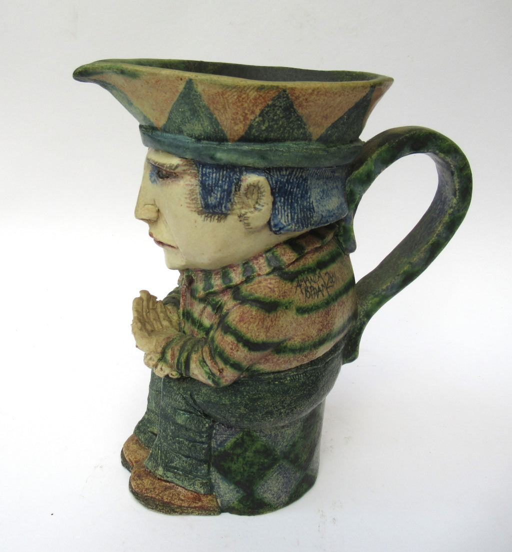 Amanda Popham, Studio Pottery, Character Jug, 2001