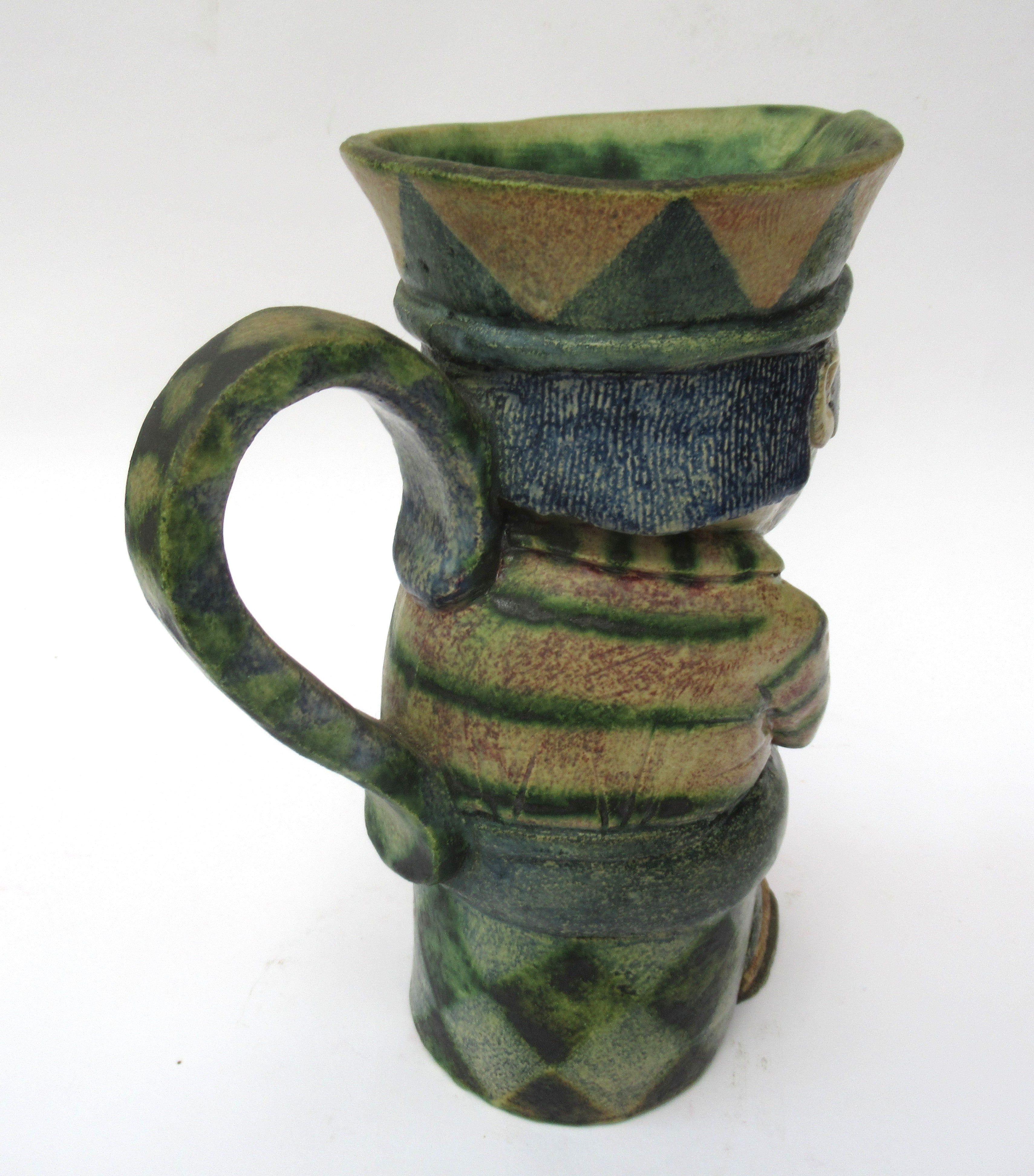 Amanda Popham, Studio Pottery, Character Jug, 2001