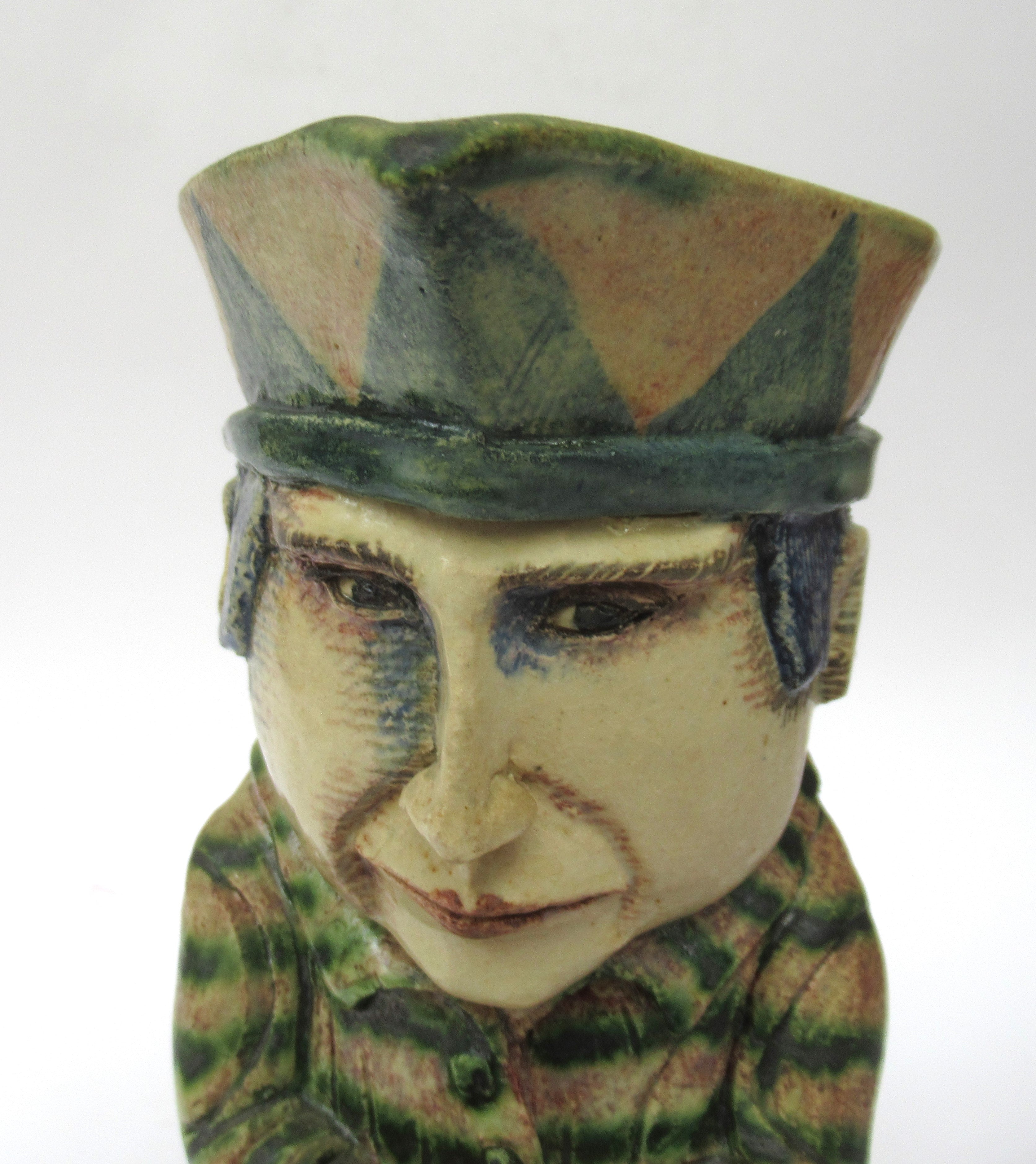Amanda Popham, Studio Pottery, Character Jug, 2001