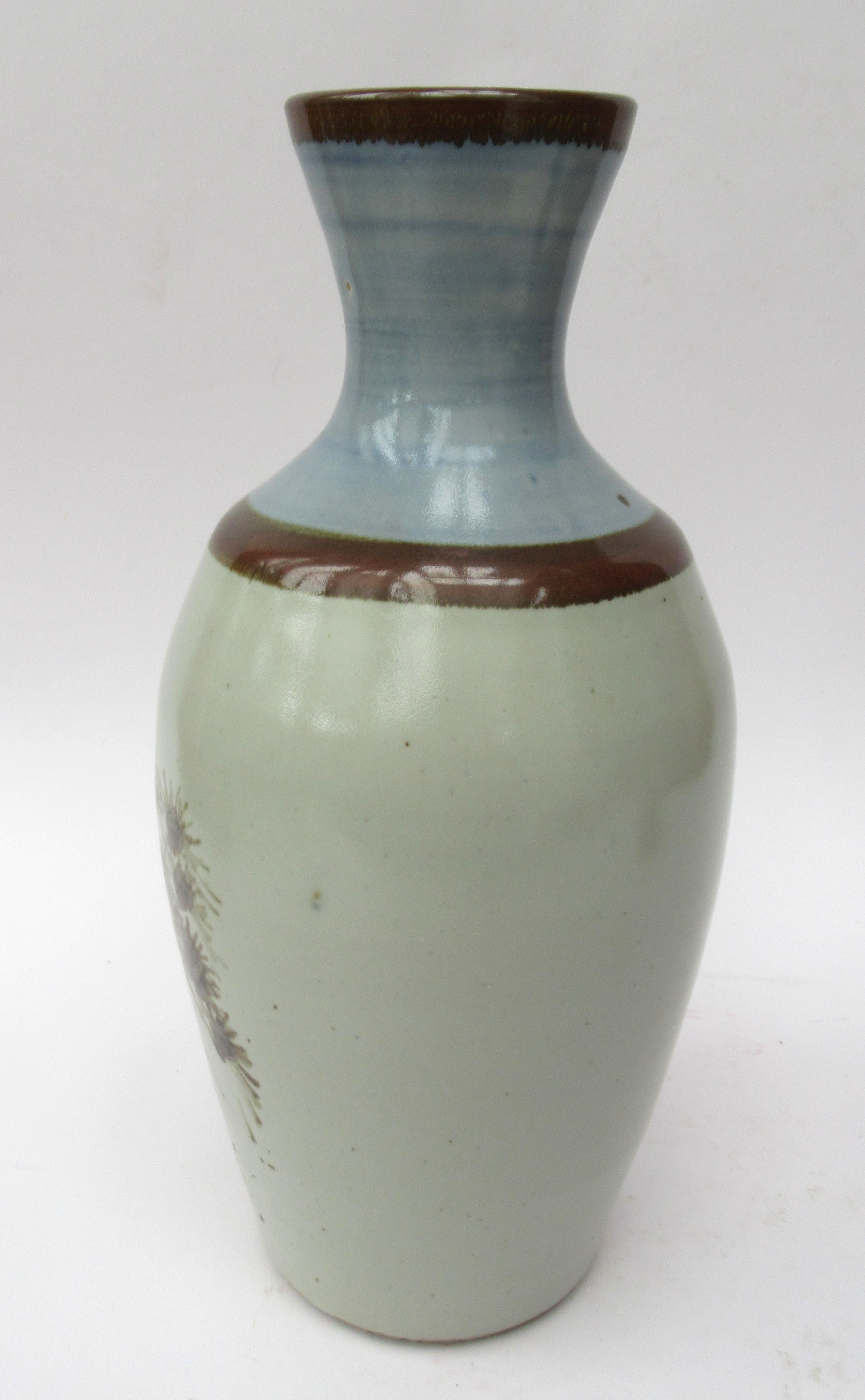 David Eeles (1933-2015), Shepherds Well Pottery, Stoneware Owl Vase